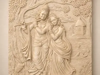 VenuSaadhya Eternal Flute Embrace 3D print model