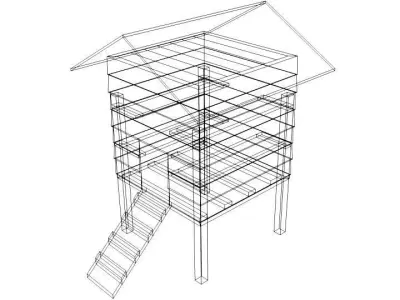 Hen House - Type 1 3D model