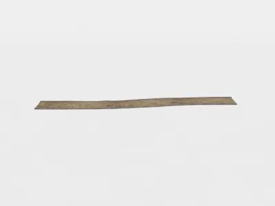 Road long piece of metal Low-poly 3D model