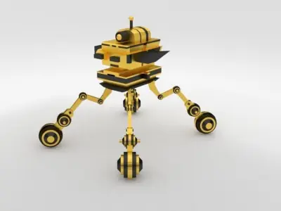 Scifi Robot GR00 3D Model Low-poly 3D model