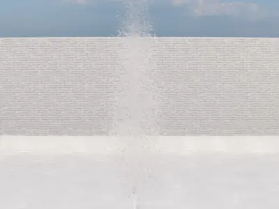 Lumion fountain - animated Low-poly 3D model