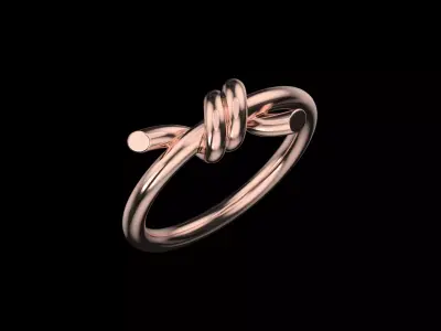 Tiffany Knot ring  3D print model
