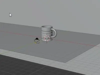 Wooden Cup Model 3D model
