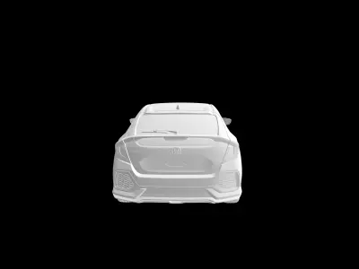 3D SCAN DATA HONDA CIVIC HATHBACK FK7 EXTERIOR 3D model