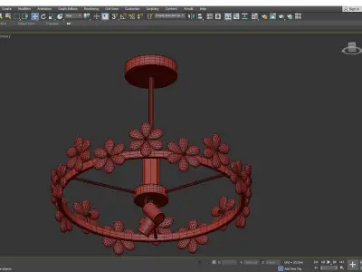 FLORENTINA chandelier  Low-poly 3D model