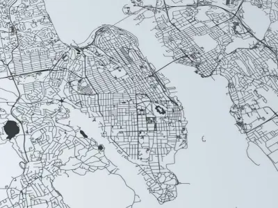 Halifax Road Network and Streets 3D model