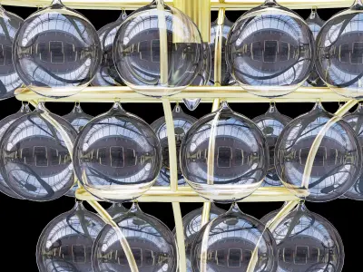 Currey and Company Astral Pendant 3D model