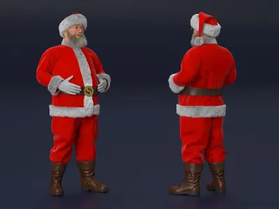  Santa Claus Character Rigged 