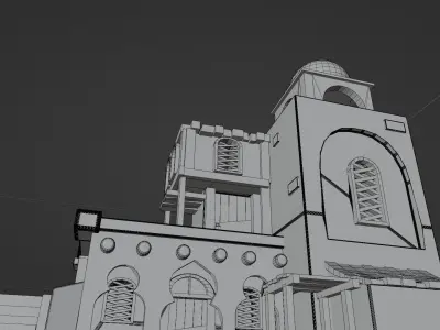 Arab Desert House 3D model