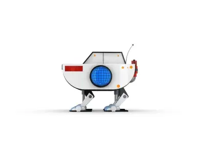Funny Robot Character 3D model