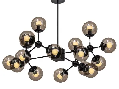 loft black chandelier 3D model