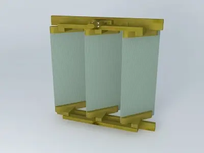 Louvre window for timber frame greenhouse Free 3D model