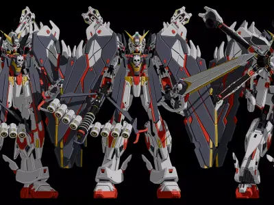 Uraven X1 Full Cloth Gundam 3D model