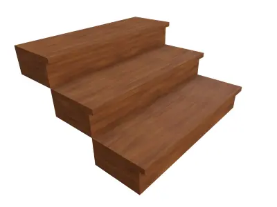 The Stairs lowpoly Free low-poly 3D model