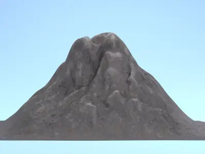 -Volcano Stylized- 3D model