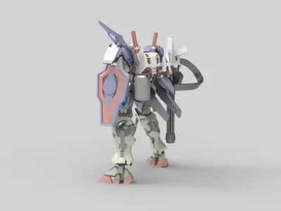Gundam 00 Aile Finish 3D model