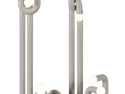 Modulation floor lamp 3D model