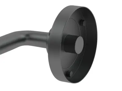 Circle Stonebridge Curl Door Handle 3D model