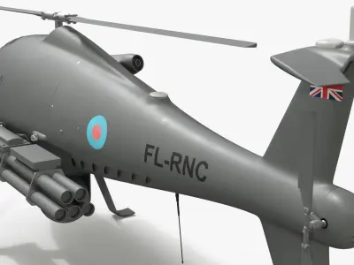  Royal Navy Camcopter S-100 with Rocket Pods Grey 