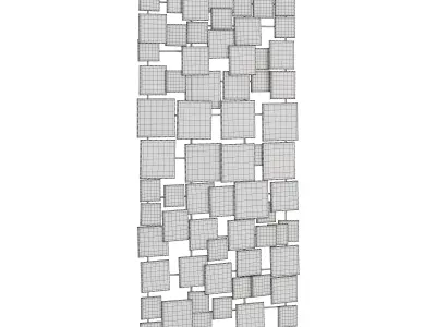 Contemporary Geometric Wall Decor 3D model