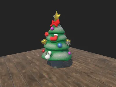 Low-poly Christmas Tree Low-poly 3D model