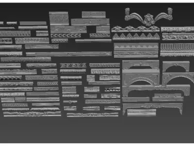 European decorative lines and components Texture