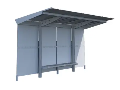 MMCite Regio 300 Bus Shelter 3D model