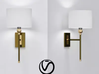 Bronze Wall Lights 3D model