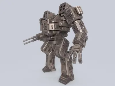 Advance Mech Low-poly 3D model buy