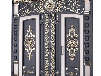 Metal gate 02 3D model