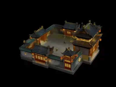courtyard  3D model