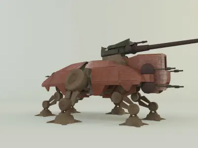 AT-TE Walker combat robot 3D model