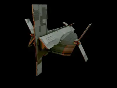 spaceships bundle 04 3D model
