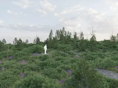 Forest Biome for Scatter 5 Blender Low-poly 3D model