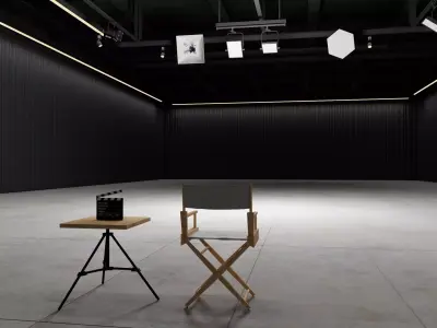 Hangar Photo Studio interior scene 3D model
