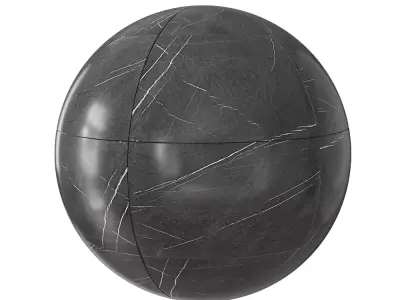 Polished Nero Marquina Marble Tile Texture  Texture