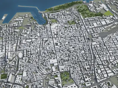 Palermo  Low-poly 3D model