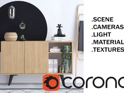 CORONA SCENE 30-Home Lifestyle 3D model
