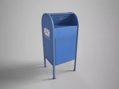 Mailbox Low-poly 3D model shop