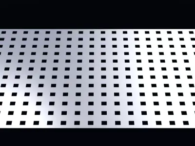 Perforated panel with 16 percent opening 25O113 3D model