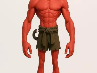 3D Devil Character Model 3D model