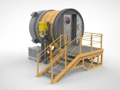 Sci fi door 25 3D model