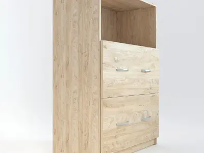 Wooden Cabinet 16 3D model