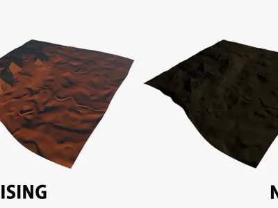 Realistic Desert Landscape 3D model