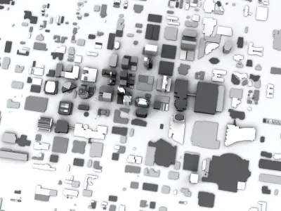 Phoenix Downtown Streets and Buildings 3D model