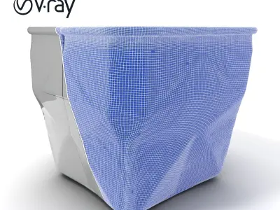 Geometric Planter Model Pack Low-poly 3D model