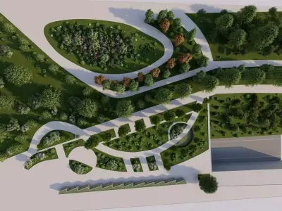 park-public park-Private Park Landscape 3D model