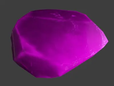 crystal gemstone Low-poly 3D model