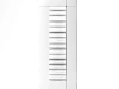 Rectangular Modern Exterior Wall Lamp 3D Model 3D model