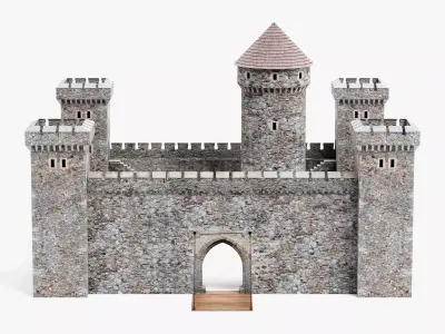 -Medieval Castle V3- 3D model